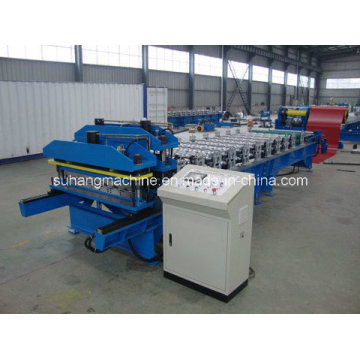 0.3 - 0.8mm Thickness Single Chain Drive Roof Panel Roll Forming Machine